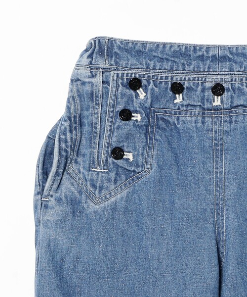 こども ビームス（コドモビームス）の「【別注】MARET / デニム フレア パンツ 2025FW（140～150cm）（その他パンツ・キッズ・インディゴブルー・L(140-150㎝)）」の7枚目の写真