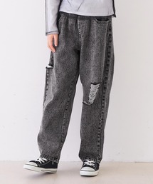 coca（coca）（コカ）の「キッズ　デニムサイドカットダメージパンツ（デニムパンツ・キッズ）」