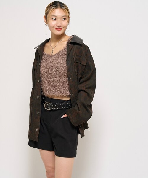 WHO'S WHO gallery(フーズフーギャラリー)の「シャギーニットキャミ(ニット/セーター・レディース・ホワイト/ブラック/ブラウン・FREE)」の20枚目の写真