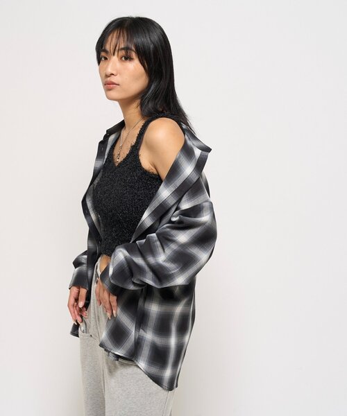 WHO'S WHO gallery(フーズフーギャラリー)の「シャギーニットキャミ(ニット/セーター・レディース・ホワイト/ブラック/ブラウン・FREE)」の14枚目の写真