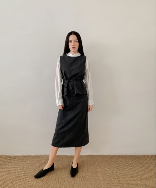 DECADE CLASSIC(ディケイド クラシック)の「DECADE CLASSIC タイトロングスカート(スカート・レディース・ブラック/グレー・LARGE/MEDIUM)」の10枚目の写真