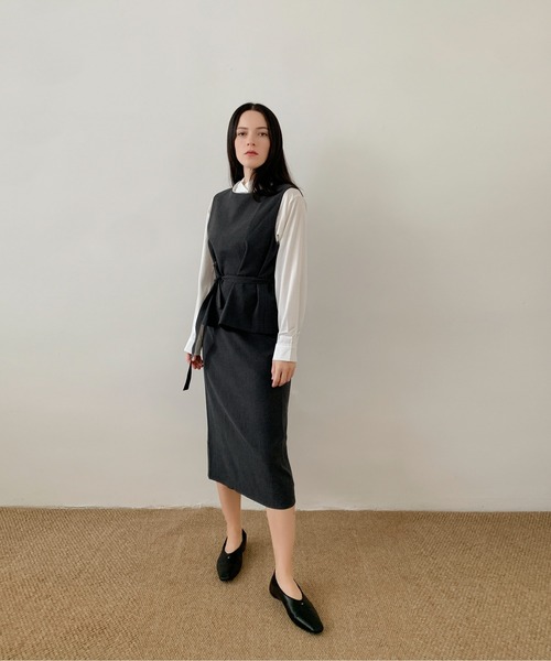 DECADE CLASSIC(ディケイド クラシック)の「DECADE CLASSIC タイトロングスカート(スカート・レディース・ブラック/グレー・LARGE/MEDIUM)」の11枚目の写真