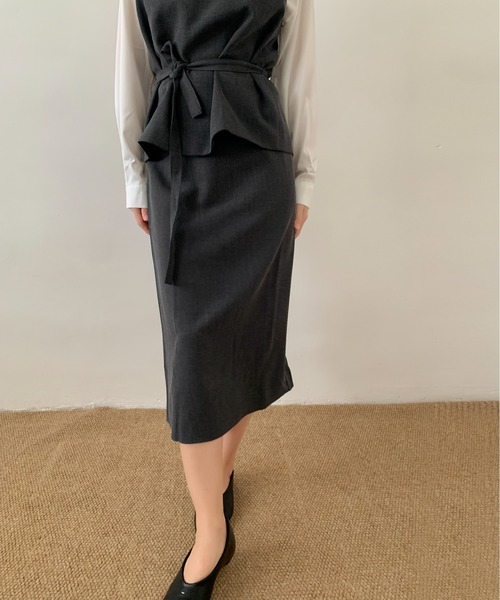 DECADE CLASSIC(ディケイド クラシック)の「DECADE CLASSIC タイトロングスカート(スカート・レディース・ブラック/グレー・LARGE/MEDIUM)」の14枚目の写真