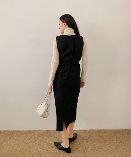 DECADE CLASSIC(ディケイド クラシック)の「DECADE CLASSIC タイトロングスカート(スカート・レディース・ブラック/グレー・LARGE/MEDIUM)」の8枚目の写真