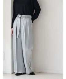 アセテート配色STワイドパンツ