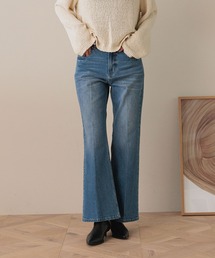 LOWRYS FARM | ストレッチデニムフレアパンツ　588985(デニムパンツ)
