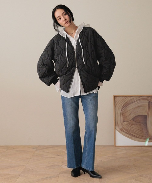 LOWRYS FARM(ローリーズファーム)の「ストレッチデニムフレアパンツ 588985(デニムパンツ・レディース・ブルー/ブラック/ライトブルー・LARGE/MEDIUM)」の8枚目の写真