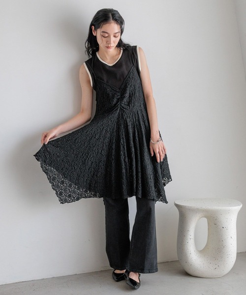 LOWRYS FARM(ローリーズファーム)の「ストレッチデニムフレアパンツ 588985(デニムパンツ・レディース・ブルー/ブラック/ライトブルー・LARGE/MEDIUM)」の17枚目の写真