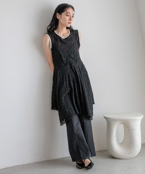 LOWRYS FARM(ローリーズファーム)の「ストレッチデニムフレアパンツ 588985(デニムパンツ・レディース・ブルー/ブラック/ライトブルー・LARGE/MEDIUM)」の18枚目の写真