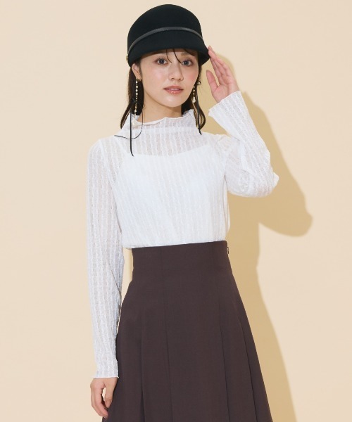 WILLSELECTION(ウィルセレクション)の「メロウハイネックトップス(その他トップス・レディース・アイボリー/ブラック/オフホワイト・FREE)」の12枚目の写真