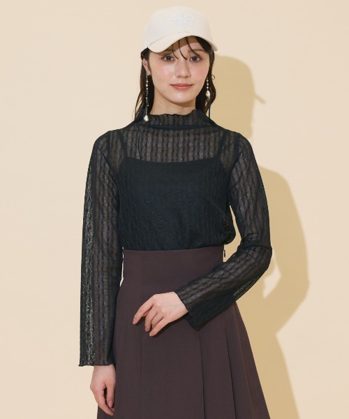 WILLSELECTION(ウィルセレクション)の「メロウハイネックトップス(その他トップス・レディース・アイボリー/ブラック/オフホワイト・FREE)」の10枚目の写真