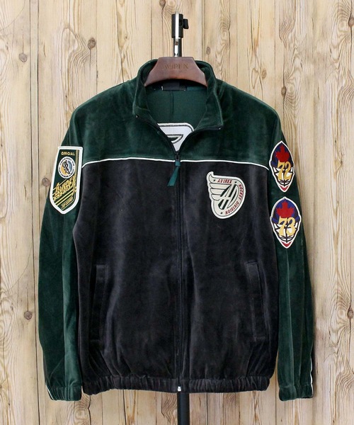 AVIREX（アヴィレックス）の「VELOUR RAGLAN SLEEVE STAND ZIP 'A.C.D'（ジャージ・メンズ・グリーン/ブラック・L/XL/XXL/M）」の7枚目の写真