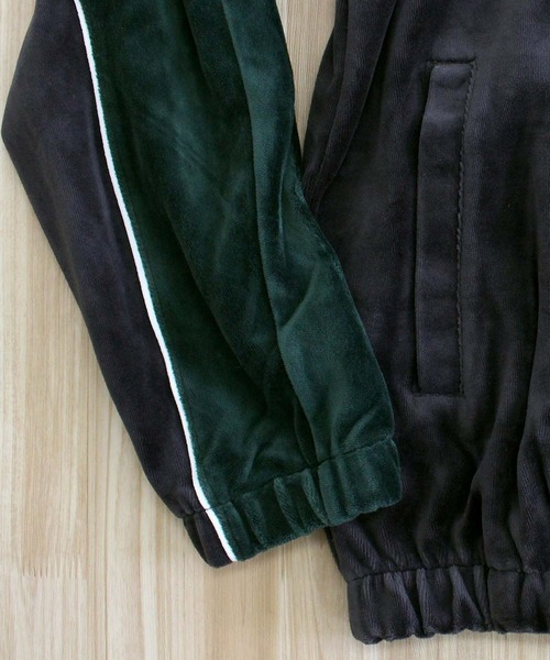AVIREX（アヴィレックス）の「VELOUR RAGLAN SLEEVE STAND ZIP 'A.C.D'（ジャージ・メンズ・グリーン/ブラック・L/XL/XXL/M）」の13枚目の写真