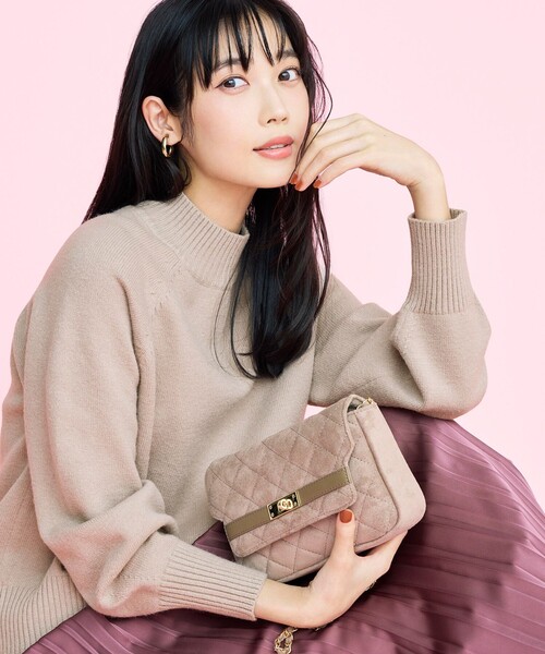 ANY SIS（エニィスィス）の「【2SET】ボリューム ニット×プリーツ スカート セット（セットアップ・レディース・アイボリー系/ブラック系/黄土色系・SMALL/MEDIUM/LARGE）」の6枚目の写真