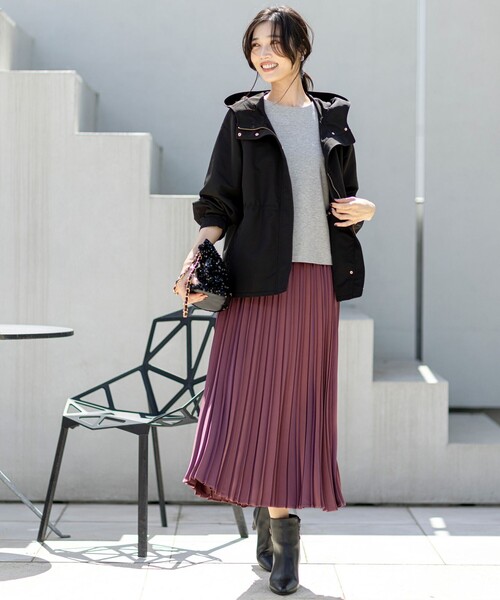 セール】【2SET】ボリューム ニット×プリーツ スカート セット