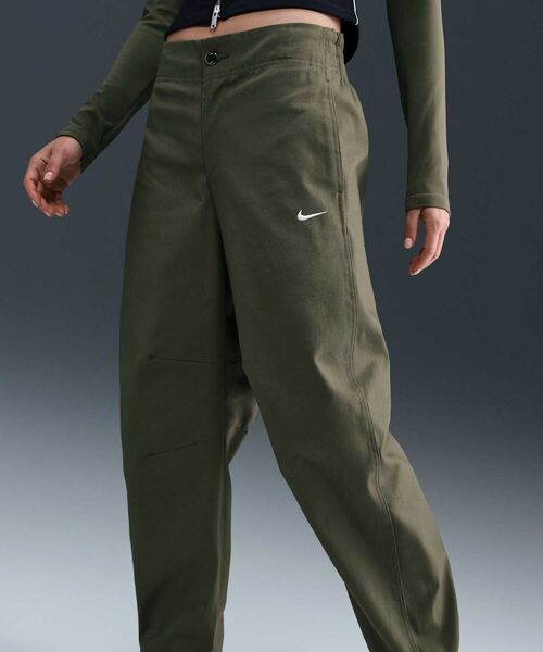 NIKE(ナイキ)の「ナイキ スポーツウェア ウィメンズ バレル パンツ / Nike Sportswear Women's Barrel Pants HV2087-222 Medium Olive(その他パンツ・レディース・オリーブ・M/S/XS/L/XL)」の4枚目の写真