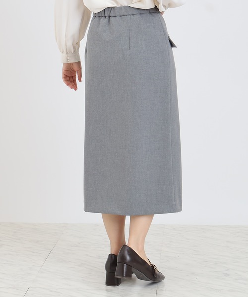 TRUDEA（トルディア）の「ビットデザインタイトスカート（スカート・レディース・チャコールグレー/ネイビー・SMALL/MEDIUM/LARGE）」の6枚目の写真
