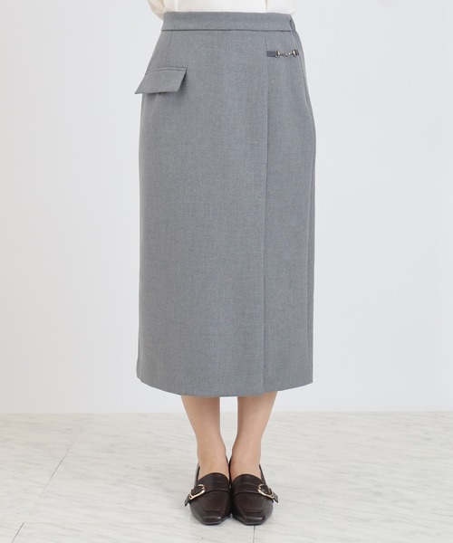 TRUDEA（トルディア）の「ビットデザインタイトスカート（スカート・レディース・チャコールグレー/ネイビー・SMALL/MEDIUM/LARGE）」の13枚目の写真