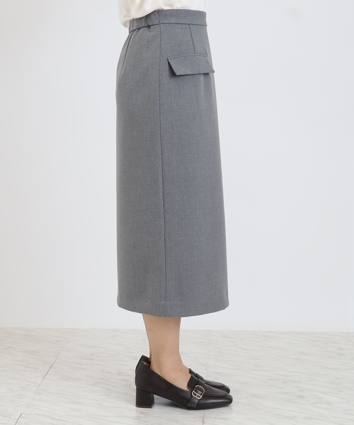 TRUDEA（トルディア）の「ビットデザインタイトスカート（スカート・レディース・チャコールグレー/ネイビー・SMALL/MEDIUM/LARGE）」の14枚目の写真