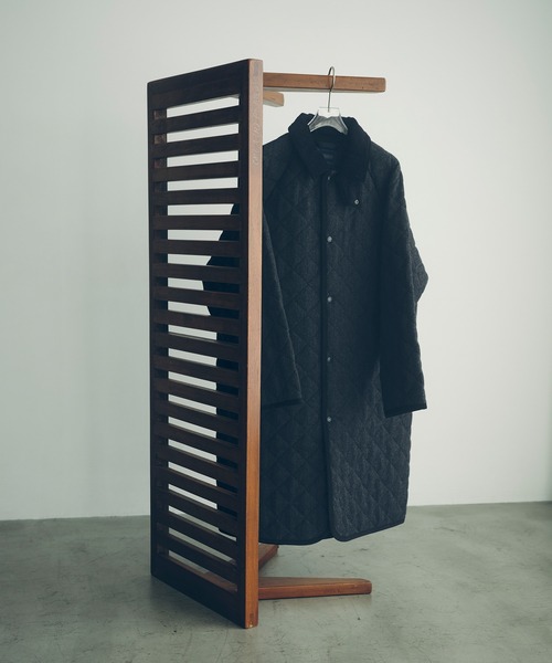 LAVENHAM（ラベンハム）の「【LAVENHAM for ADAM ET ROPE'】別注 CHANTRY WOOL（ナイロンジャケット・レディース・ブラック・M/S）」の5枚目の写真