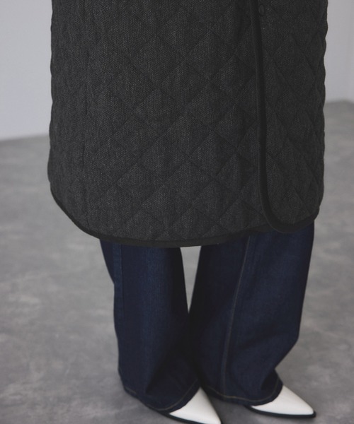 LAVENHAM（ラベンハム）の「【LAVENHAM for ADAM ET ROPE'】別注 CHANTRY WOOL（ナイロンジャケット・レディース・ブラック・M/S）」の13枚目の写真