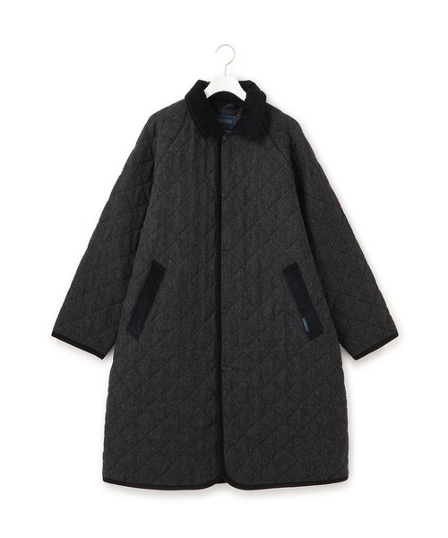 LAVENHAM（ラベンハム）の「【LAVENHAM for ADAM ET ROPE'】別注 CHANTRY WOOL（ナイロンジャケット・レディース・ブラック・M/S）」の18枚目の写真