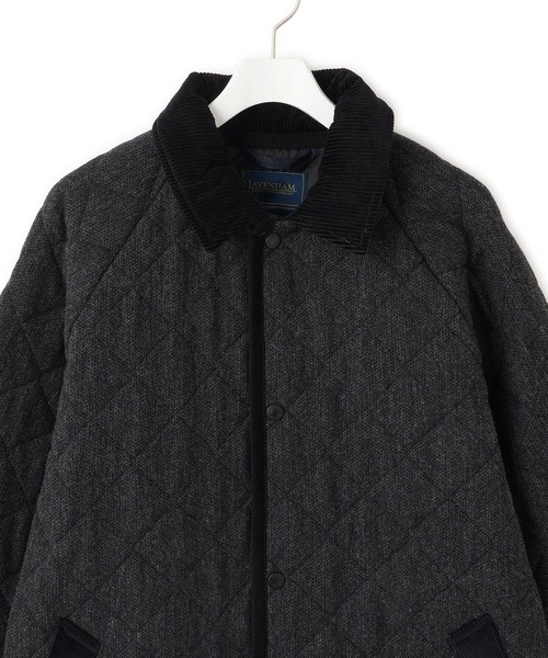 LAVENHAM（ラベンハム）の「【LAVENHAM for ADAM ET ROPE'】別注 CHANTRY WOOL（ナイロンジャケット・レディース・ブラック・M/S）」の20枚目の写真