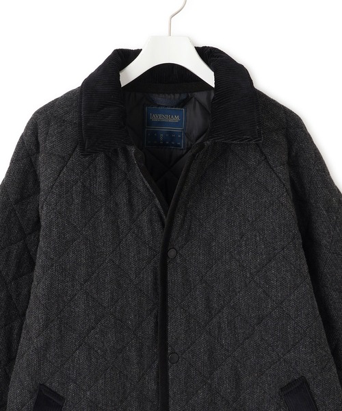 LAVENHAM（ラベンハム）の「【LAVENHAM for ADAM ET ROPE'】別注 CHANTRY WOOL（ナイロンジャケット・レディース・ブラック・M/S）」の21枚目の写真