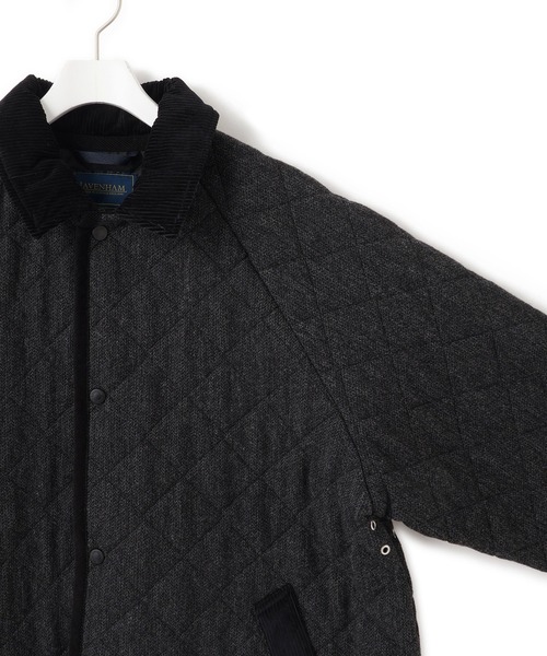 LAVENHAM（ラベンハム）の「【LAVENHAM for ADAM ET ROPE'】別注 CHANTRY WOOL（ナイロンジャケット・レディース・ブラック・M/S）」の22枚目の写真