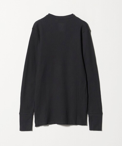 INDERA（インデラ）の「＜INDERA＞サーマル クルーネックカットソー（Tシャツ/カットソー・レディース・ナチュラル/ブラック・FREE）」の3枚目の写真