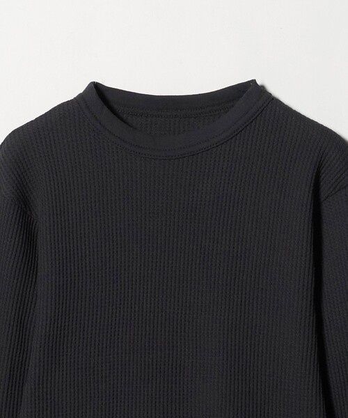 INDERA（インデラ）の「＜INDERA＞サーマル クルーネックカットソー（Tシャツ/カットソー・レディース・ナチュラル/ブラック・FREE）」の4枚目の写真