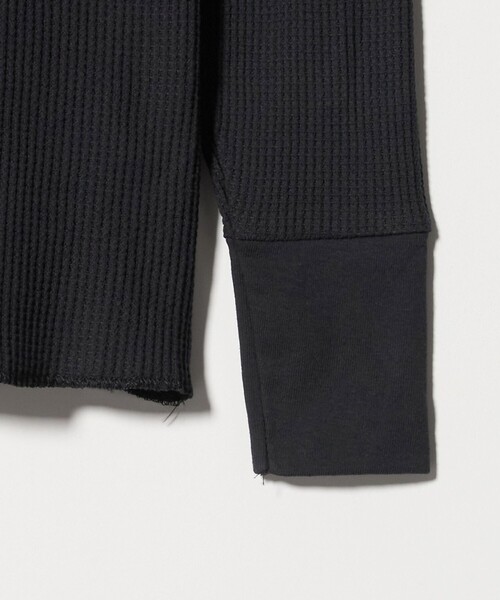 INDERA（インデラ）の「＜INDERA＞サーマル クルーネックカットソー（Tシャツ/カットソー・レディース・ナチュラル/ブラック・FREE）」の5枚目の写真