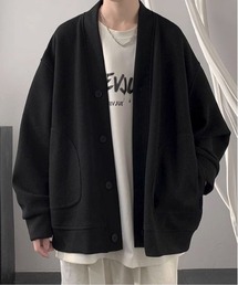 link lot（リンクロット）の「ワッフル調ビッグシルエットカットカーディガン（カーディガン/ボレロ）」