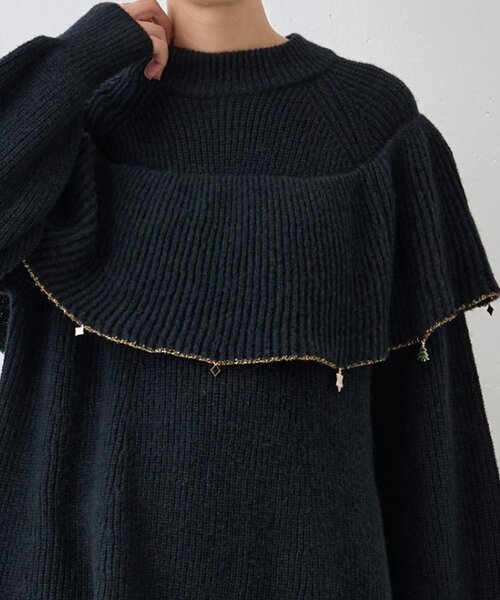 BEARDSLEY（ビアズリー）の「オーナメントフリルニット（ニット