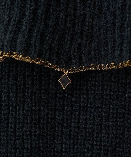 BEARDSLEY（ビアズリー）の「オーナメントフリルニット（ニット/セーター・レディース・ブラック・FREE）」の8枚目の写真