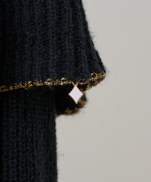 BEARDSLEY（ビアズリー）の「オーナメントフリルニット（ニット/セーター・レディース・ブラック・FREE）」の11枚目の写真