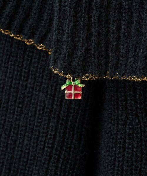 BEARDSLEY（ビアズリー）の「オーナメントフリルニット（ニット/セーター・レディース・ブラック・FREE）」の12枚目の写真