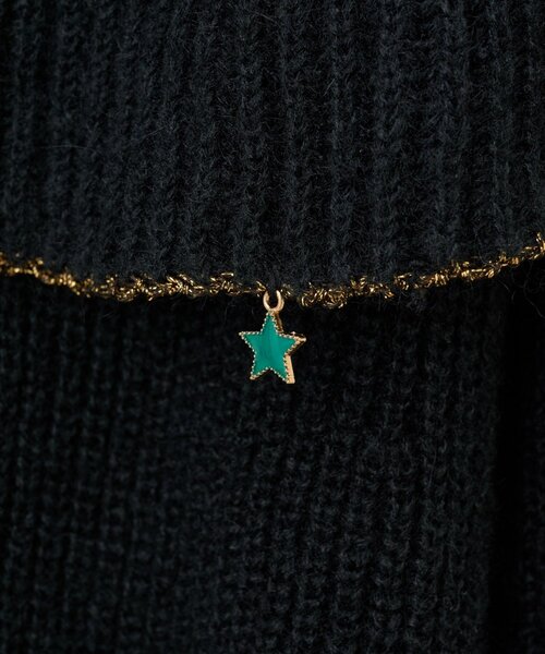 BEARDSLEY（ビアズリー）の「オーナメントフリルニット（ニット/セーター・レディース・ブラック・FREE）」の7枚目の写真