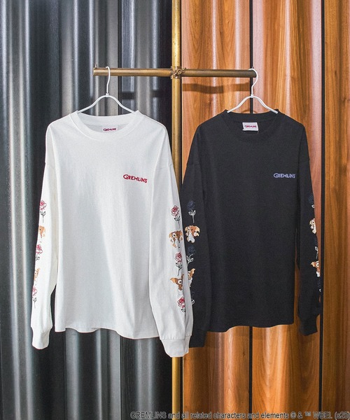 ROSE BUD(ローズバッド)の「(ROSE BUD LIMITED)GREMLINS ROSE L/S TEE(Tシャツ/カットソー・レディース・ホワイト/ブラック・ONE SIZE)」の3枚目の写真