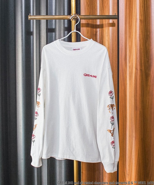 ROSE BUD(ローズバッド)の「(ROSE BUD LIMITED)GREMLINS ROSE L/S TEE(Tシャツ/カットソー・レディース・ホワイト/ブラック・ONE SIZE)」の4枚目の写真