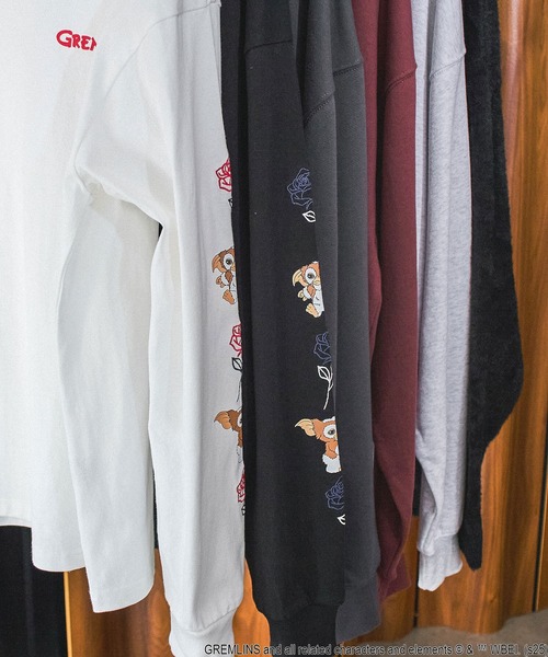 ROSE BUD(ローズバッド)の「(ROSE BUD LIMITED)GREMLINS ROSE L/S TEE(Tシャツ/カットソー・レディース・ホワイト/ブラック・ONE SIZE)」の5枚目の写真