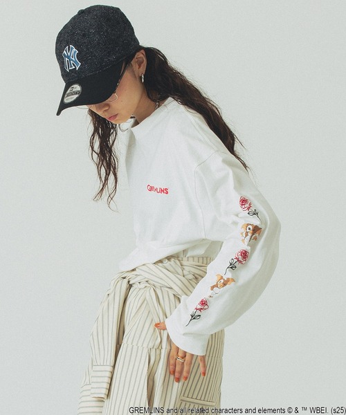ROSE BUD(ローズバッド)の「(ROSE BUD LIMITED)GREMLINS ROSE L/S TEE(Tシャツ/カットソー・レディース・ホワイト/ブラック・ONE SIZE)」の11枚目の写真