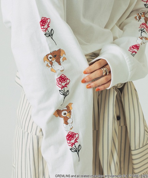 ROSE BUD(ローズバッド)の「(ROSE BUD LIMITED)GREMLINS ROSE L/S TEE(Tシャツ/カットソー・レディース・ホワイト/ブラック・ONE SIZE)」の17枚目の写真
