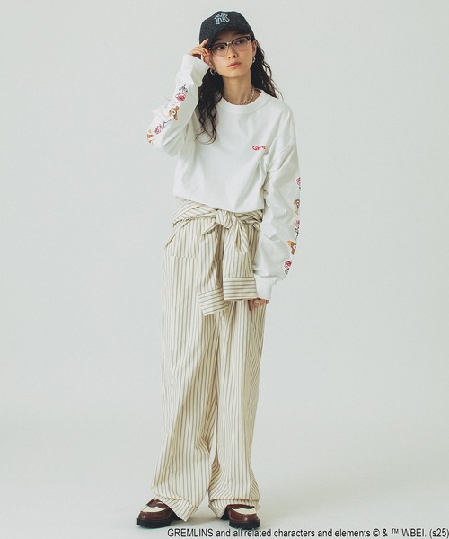 ROSE BUD(ローズバッド)の「(ROSE BUD LIMITED)GREMLINS ROSE L/S TEE(Tシャツ/カットソー・レディース・ホワイト/ブラック・ONE SIZE)」の18枚目の写真