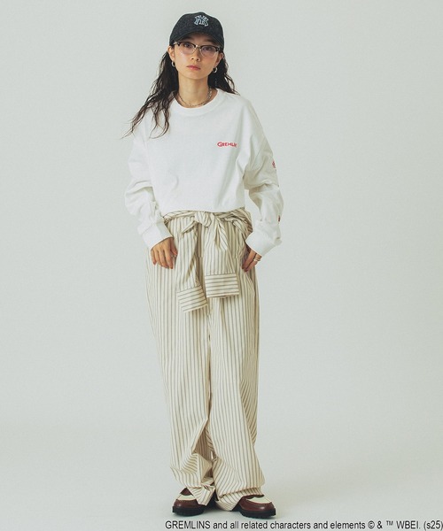 ROSE BUD(ローズバッド)の「(ROSE BUD LIMITED)GREMLINS ROSE L/S TEE(Tシャツ/カットソー・レディース・ホワイト/ブラック・ONE SIZE)」の19枚目の写真