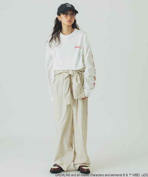 ROSE BUD(ローズバッド)の「(ROSE BUD LIMITED)GREMLINS ROSE L/S TEE(Tシャツ/カットソー・レディース・ホワイト/ブラック・ONE SIZE)」の21枚目の写真