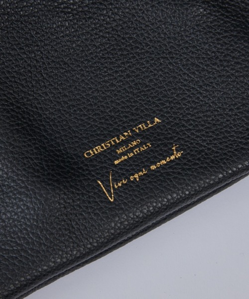 CHRISTIAN VILLA(クリスチャンヴィラ)の「ポーチ付きレザートートバッグ《CHRISTIAN VILLA》(トートバッグ・レディース・ブラック・フリー)」の9枚目の写真