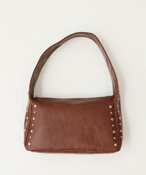 WEGO（ウィゴー）の「WEGO/スタッズハンドバッグ（ハンドバッグ・レディース・ブラウン/ブラック・FREE）」の8枚目の写真