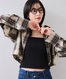 【WEB/一部店舗限定】オンブレチェックショートシャツ