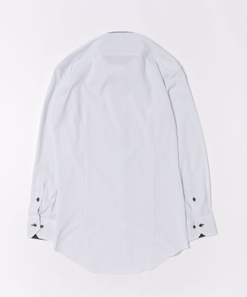 TOKYO SHIRTS（トウキョウシャツ）の「形態安定ノンアイロン ボタンダウン 長袖ビジネスワイシャツ（ビジネスシャツ・メンズ・ブルー・首回り39cm-裄丈80cm/首回り39cm-裄丈84cm/首回り41cm-裄丈82cm/首回り41cm-裄丈86cm/首回り42cm-裄丈82cm/首回り42cm-裄丈86cm/首回り43cm-裄丈82cm/首回り43cm-裄丈86cm/首回り37cm-裄丈80cm/首回り37cm-裄丈84cm）」の7枚目の写真